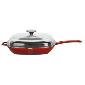Lava rebrasta grill ponev s integriranimi ročaji