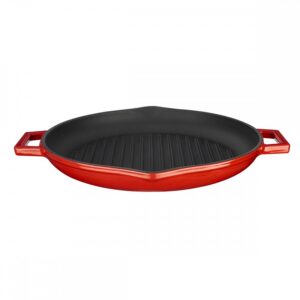 Rdeča litoželezna žar ponev LAVA, 30 cm