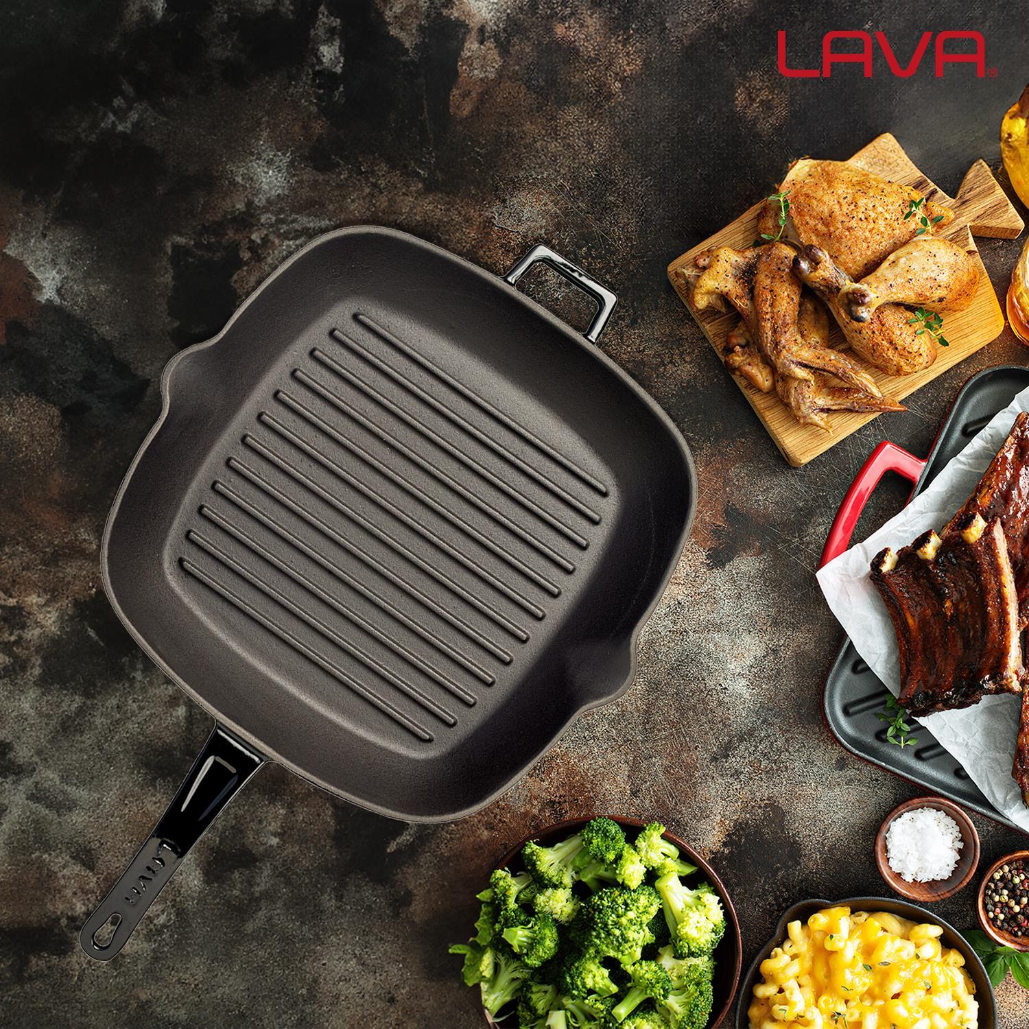Lava grill ponev z integriranimi ročaji - slika 5