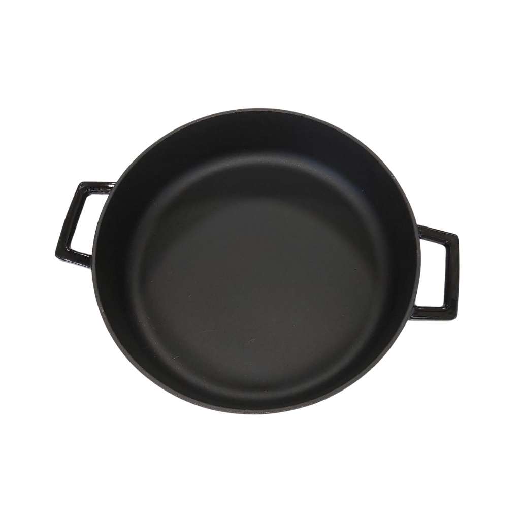 Črn večnamenski nizki lonec LAVA, 32 cm (brez pokrovke) - slika 5
