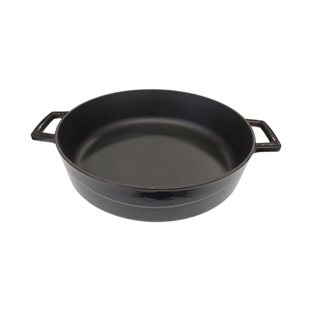 Črn večnamenski nizki lonec LAVA, 32 cm (brez pokrovke) - slika 4