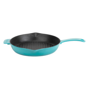 Lava okrogla grill ponev z integriranimi ročaji