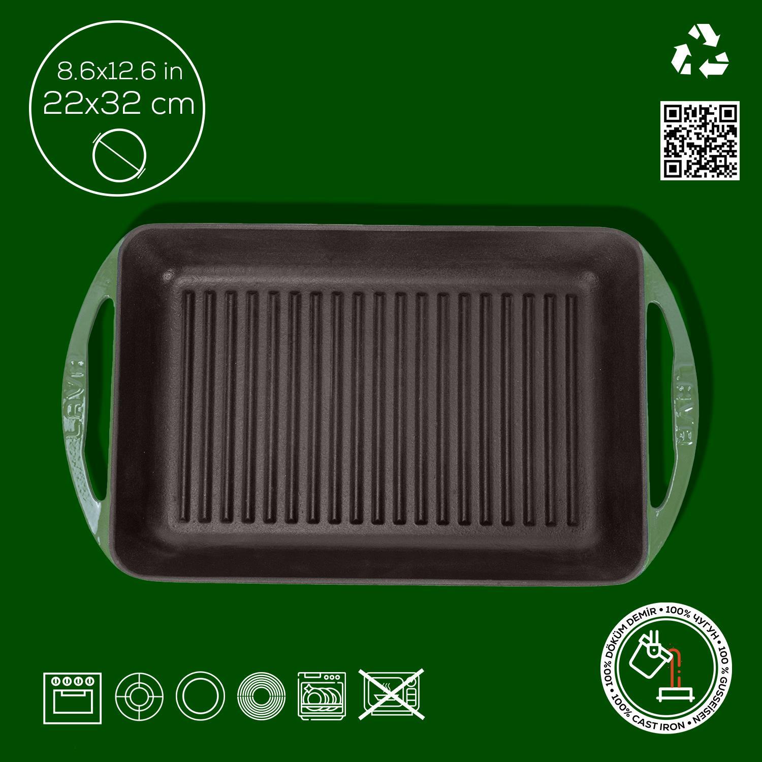 Lava grill pekač z integriranimi ročaji - slika 2