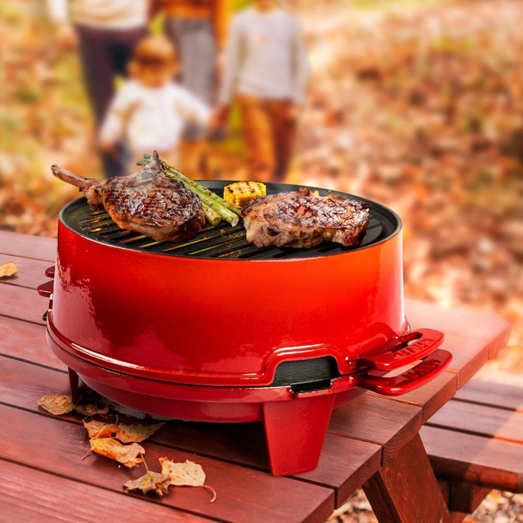 Lava BBQ žar iz litega železa z dvojnimi ročaji - slika 5