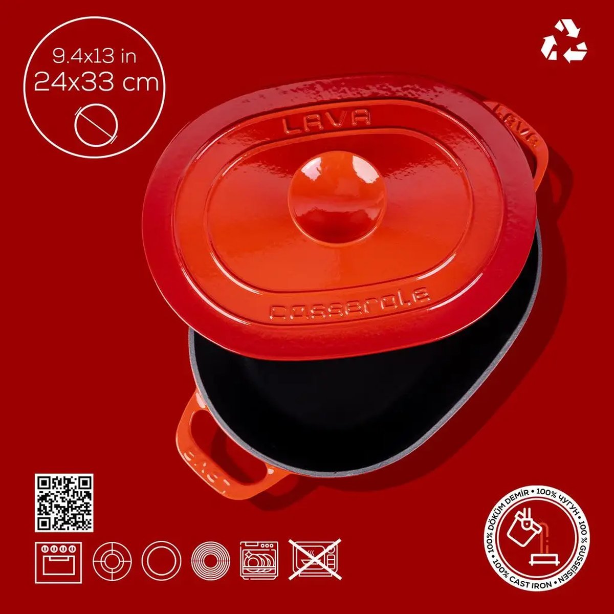 Lava ovalni Dutch oven - slika 4