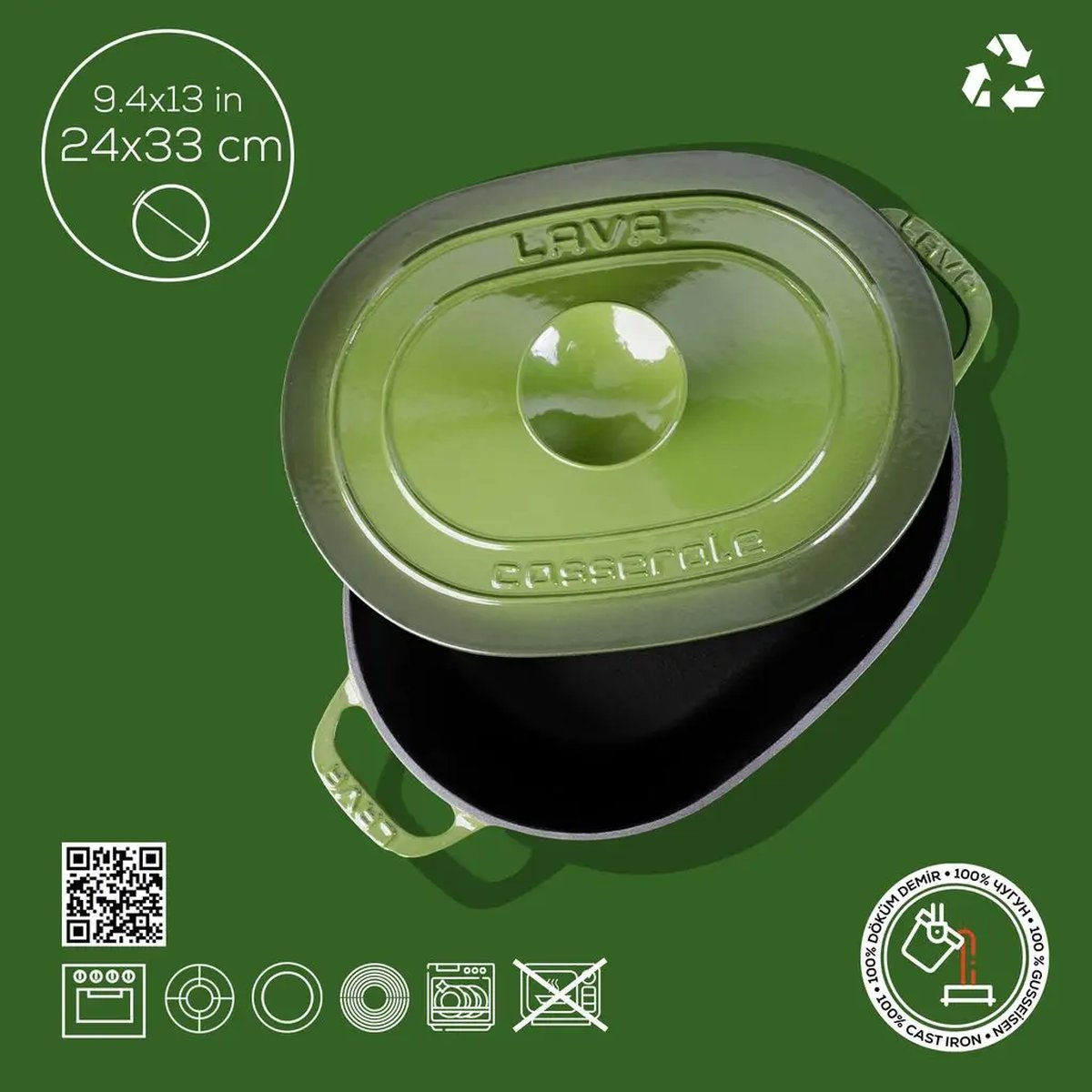 Lava ovalni Dutch oven - slika 4