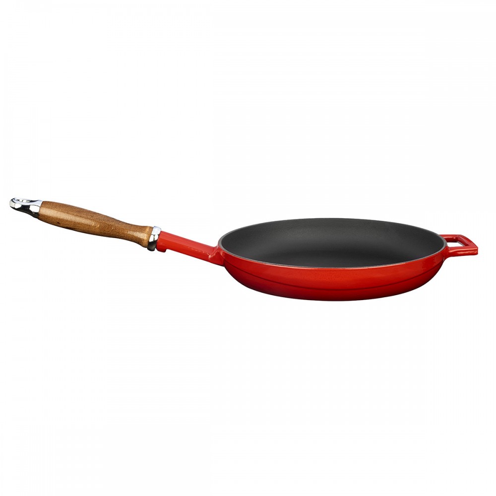 Lava klasična ponev z lesenim ročajem in steklenim pokrovom, 28 cm - slika 2